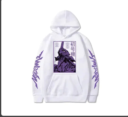 Anime EVA Men's Long Sleeve Hoodies