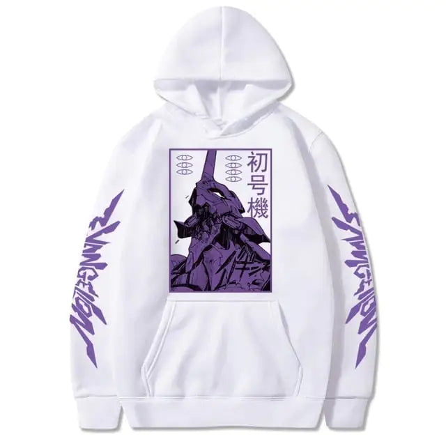 Anime EVA Men's Long Sleeve Hoodies