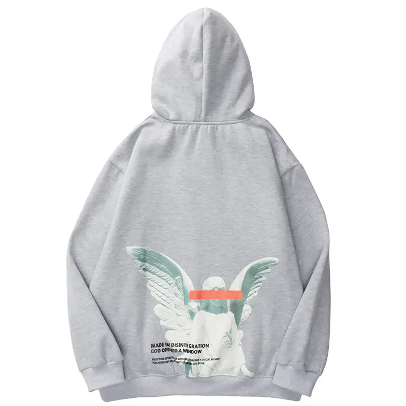 Harajuku Angel God Hoodie: Hip Hop Streetwear Sweatshirt