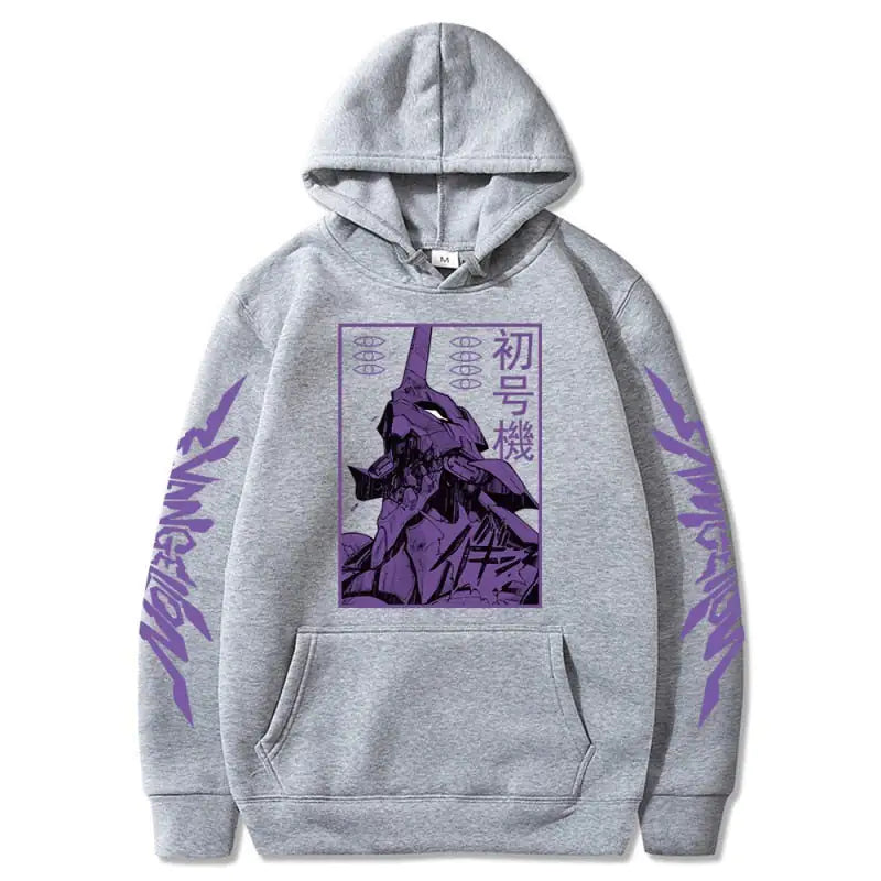 Anime EVA Men's Long Sleeve Hoodies